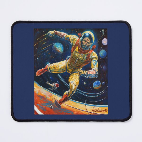 Item preview, "Cyborg Athlete: Cosmic Dive in Suspended Arena" designed and sold by Artisticanvas.