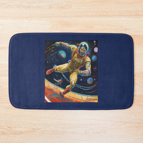 Item preview, "Cyborg Athlete: Cosmic Dive in Suspended Arena" designed and sold by Artisticanvas.
