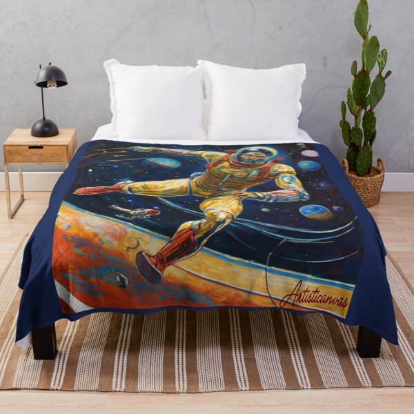Item preview, "Cyborg Athlete: Cosmic Dive in Suspended Arena" designed and sold by Artisticanvas.