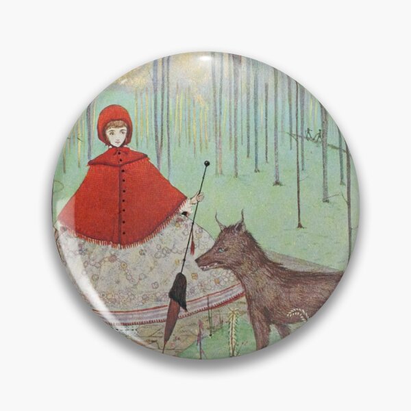 Item preview, “Little Red Riding Hood” – 1922 Harry Clarke Illustration designed and sold by RewindRelicsLI.