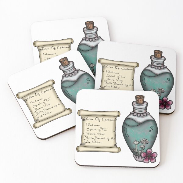 Item preview, Botella de poción de caduceo y lista de ingredientes designed and sold by LunarAshes.