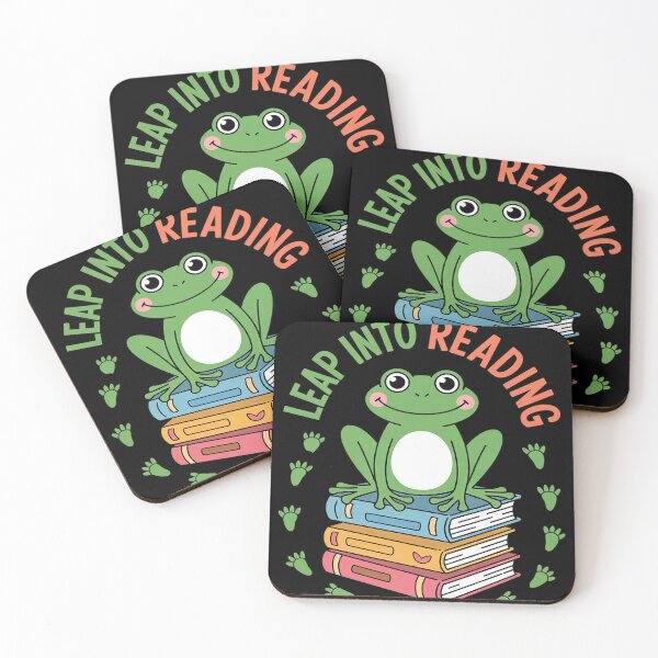 Item preview, Leap Into Reading Book Reading Frog designed and sold by MAKOPOKOShop.