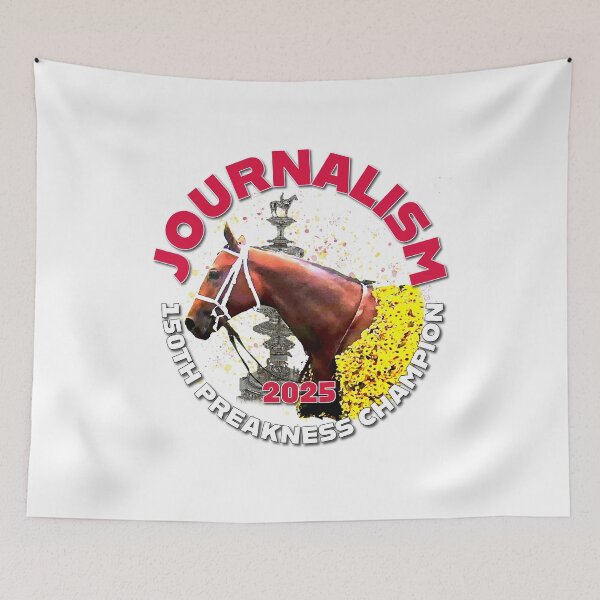Item preview, 150th Preakness Winner, Journalism horse racing design designed and sold by Ginny Luttrell.