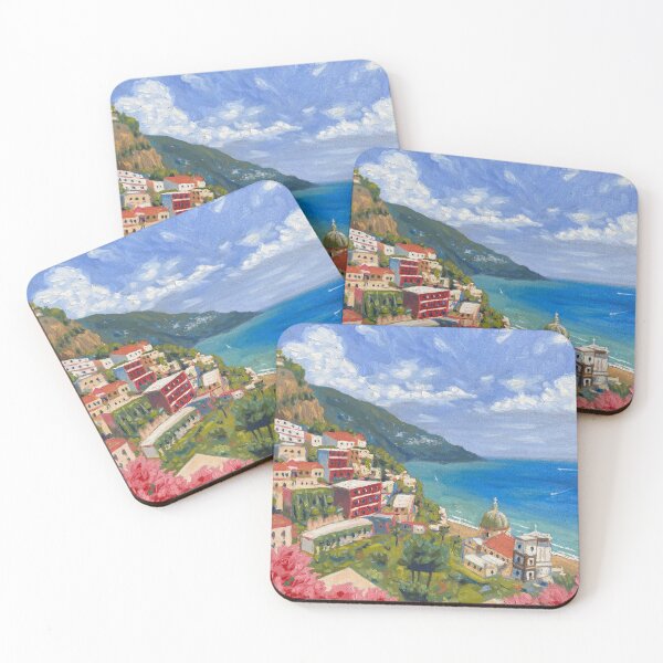 Item preview, Positano, Italy painting designed and sold by Billy Hodes Art.