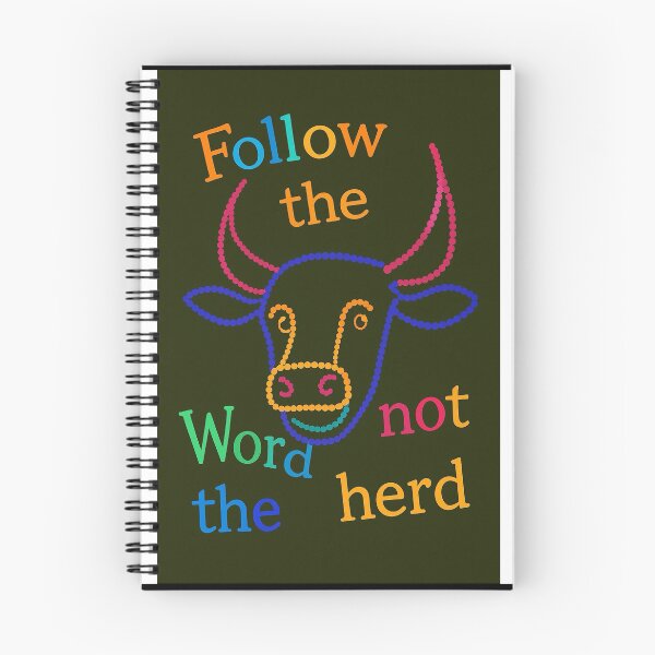Item preview, Follow the word not the herd designed and sold by Punkinchunk.