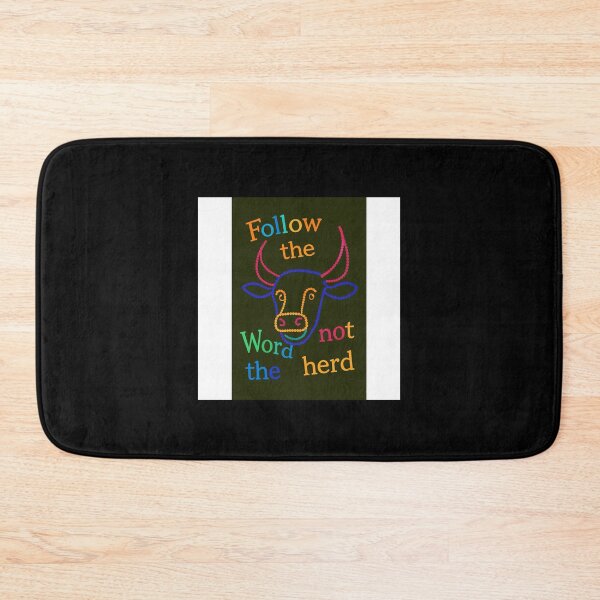 Item preview, Follow the word not the herd designed and sold by Punkinchunk.