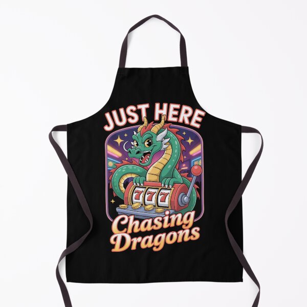 Artikelvorschau, Just Here Chasing Dragons – Fantasy Casino Slot Shirt entworfen und verkauft von GiftedExplorer.
