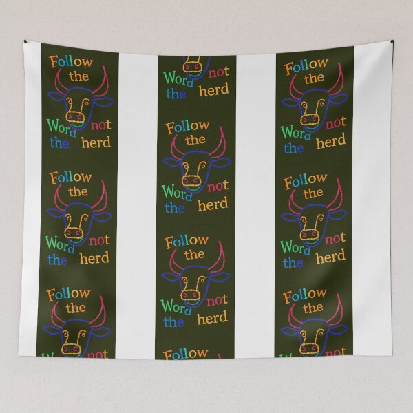 Item preview, Follow the word not the herd designed and sold by Punkinchunk.