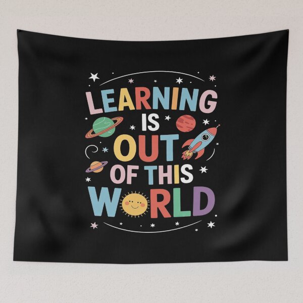 Item preview, Learning is Out Of This World Space Teacher designed and sold by MAKOPOKOShop.