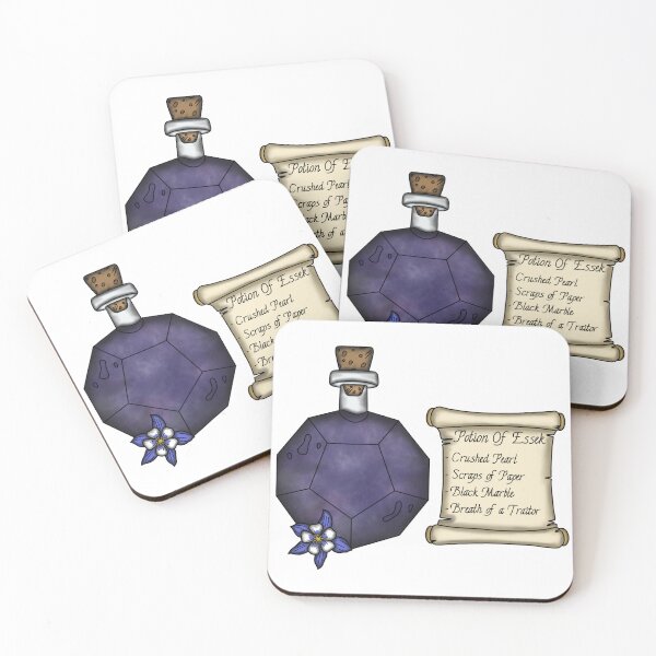 Item preview, Essek Potion Bottle and Ingredient List designed and sold by LunarAshes.