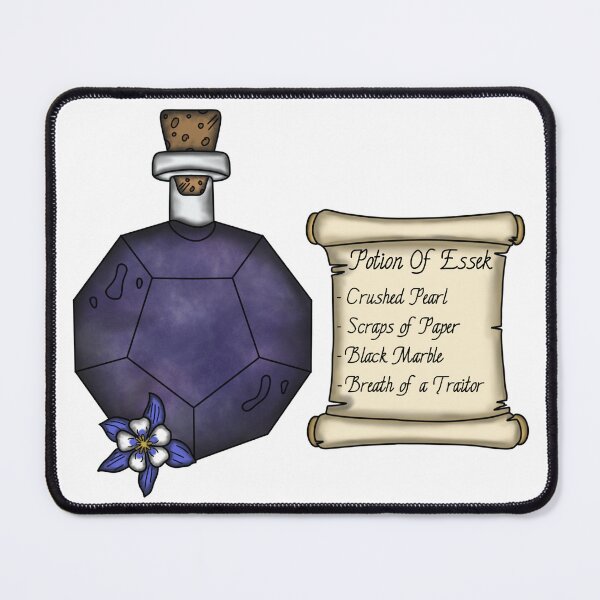 Item preview, Essek Potion Bottle and Ingredient List designed and sold by LunarAshes.