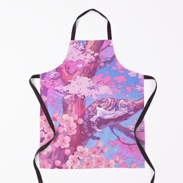 Item preview, Cute Sleeping Cat in a Cherry Blossom Tree designed and sold by AnGoArt.