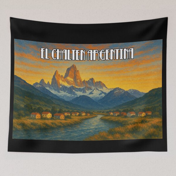 Item preview, el chalten argentina travel trekking  designed and sold by Blck-Acid-Devil.