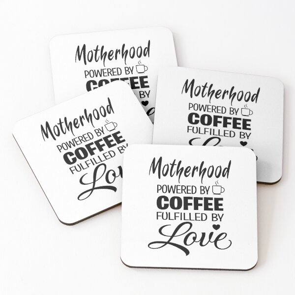 Item preview, Motherhood: Powered by Coffee, Fulfilled by Love – Hand-Lettered Typography Design designed and sold by tisforudesign.