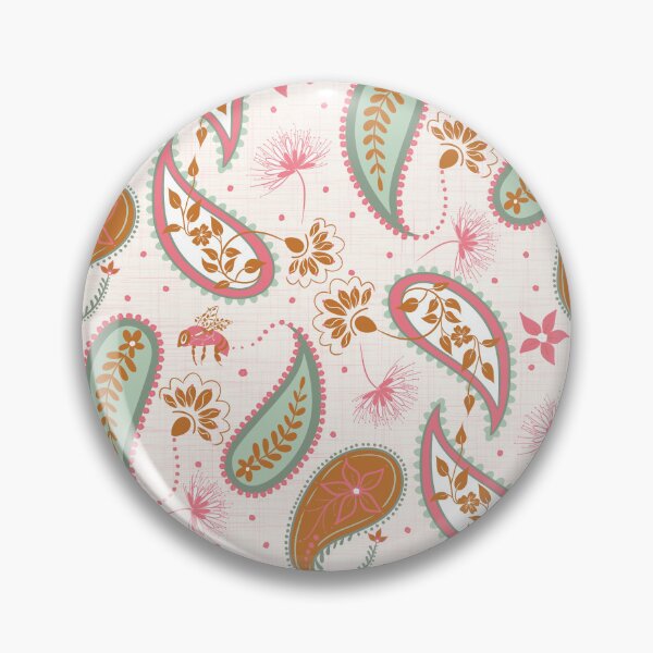 Item preview, Paisley Toss Garden designed and sold by Catherine Wallace Art.