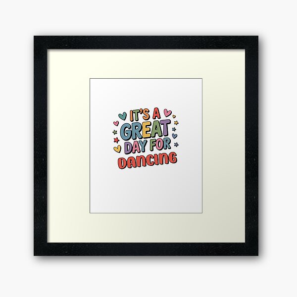 Vista previa del artículo con la obra «Es un gran día para bailar - Amante del baile divertido», diseñado y vendido por Watsonarts.