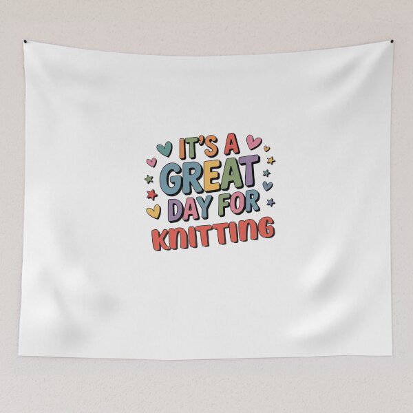 Item preview, It's a Great Day for Knitting - Funny Knitting Lover designed and sold by Watsonarts.