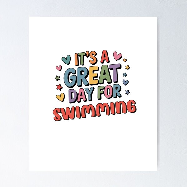 Item preview, It's a Great Day for Swimming - Funny Swimming Lover designed and sold by Watsonarts.