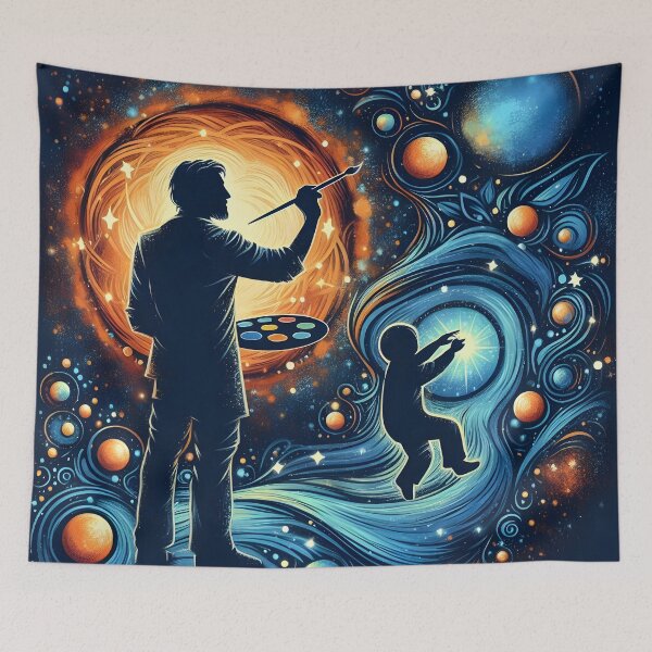 Item preview, "Father's Day Celebration: A Colorful Bond" designed and sold by VIDURBHANDAARI.