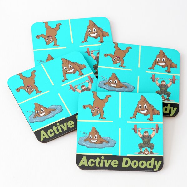 Item preview, "Active Doody" – The Fitness Poop Emoji You Never Knew You Needed designed and sold by BloodSweatNTers.