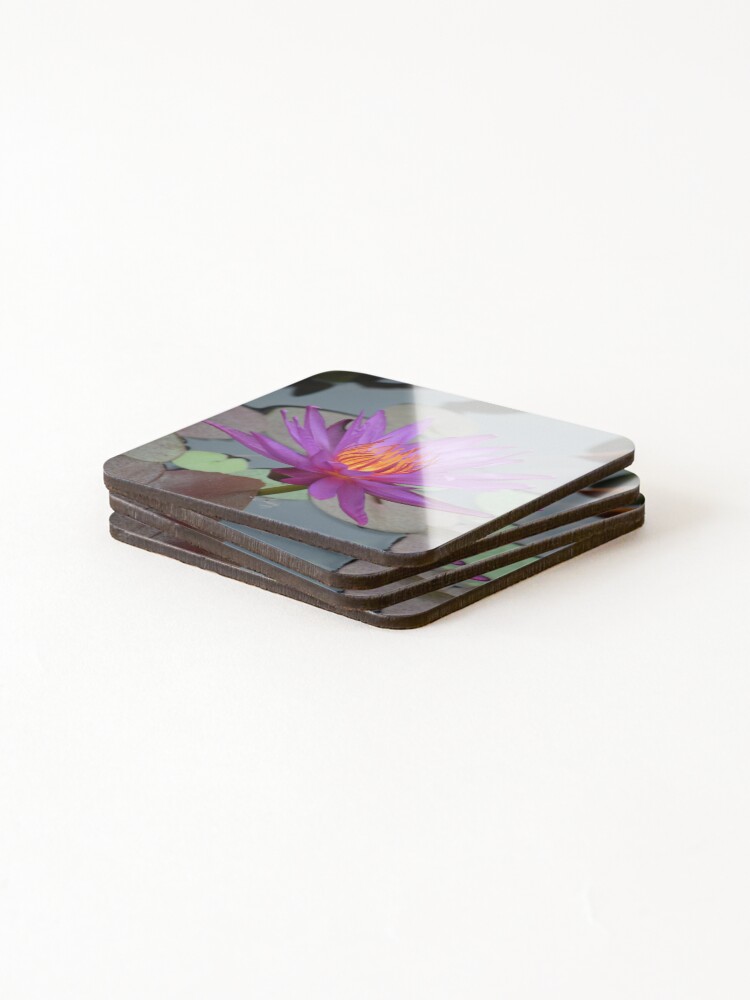 Thumbnail 4 of 5, Coasters (Set of 4), Lone Lotus designed and sold by Reriginal.