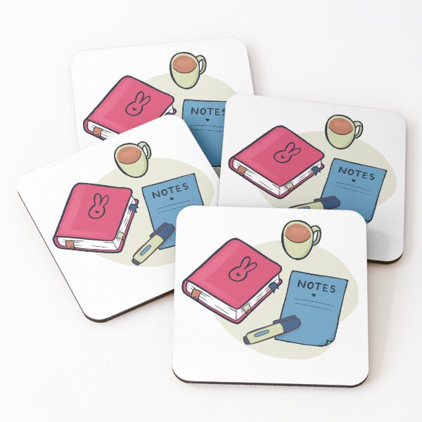 Item preview, Cozy Study Vibes – Cute Book, Notes and Coffee Aesthetic Design designed and sold by Tattyarts.