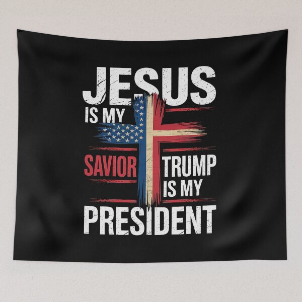 Item preview, Jesus Is My Savior Trump Is My President designed and sold by Nekusa.