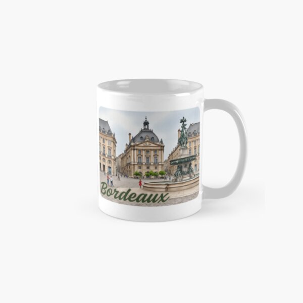 Aperçu de l'œuvre Aquarelle de Bordeaux, France créée et vendue par Magnolia Valley Art.