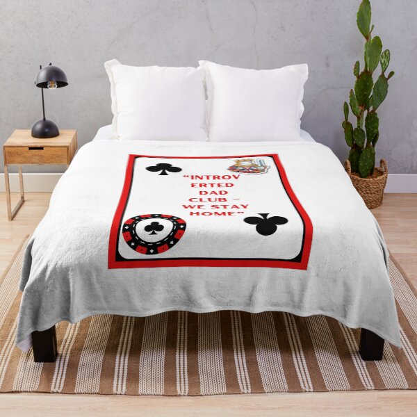 Item preview, Introverted Dad Club – We Stay Home | King of Clubs Poker Dad Design designed and sold by Pamthedesigner.