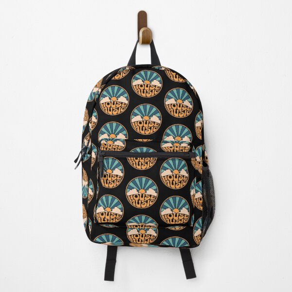 Item preview, HOUSE MUSIC - Vintage sunrise (Orange/Blue) designed and sold by Discothreadz.