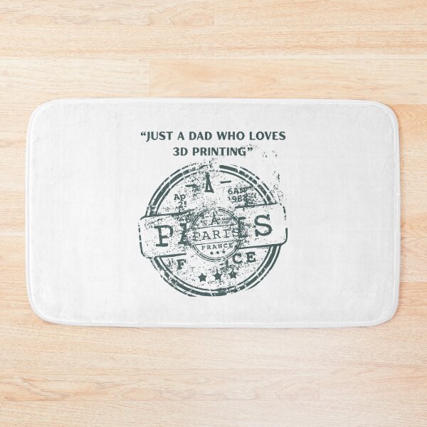 Item preview, Just a Dad Who Loves 3D Printing | Grunge Paris Stamp Maker Design designed and sold by Pamthedesigner.