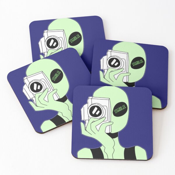 Item preview, Alien Says Smile – Cute Space Camera Design designed and sold by SABEDIT.