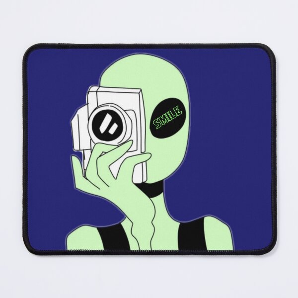 Item preview, Alien Says Smile – Cute Space Camera Design designed and sold by SABEDIT.
