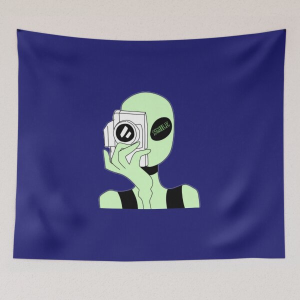Item preview, Alien Says Smile – Cute Space Camera Design designed and sold by SABEDIT.
