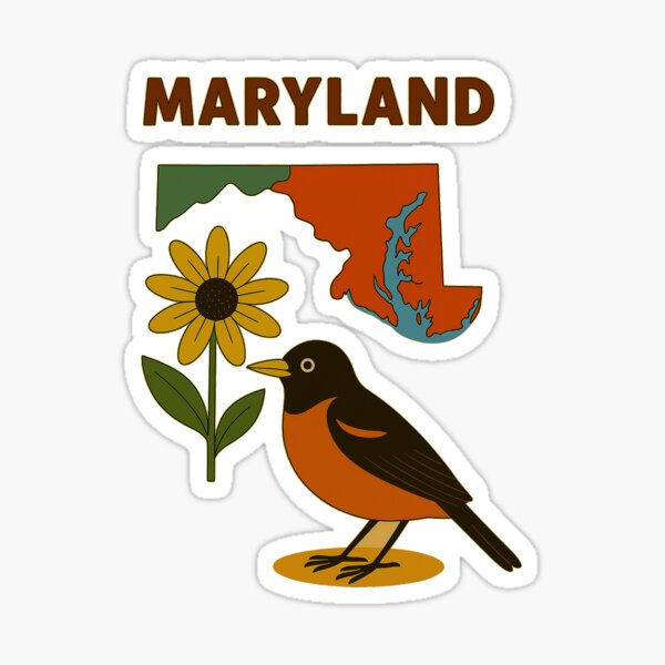 Item preview, Beautiful Maryland designed and sold by MarthaGraphicDesign.