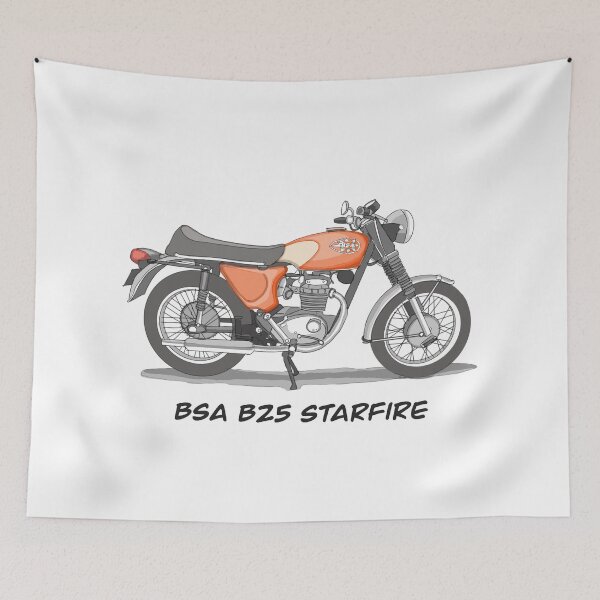 Item preview, Sketching Vintage Motorcycle BSA B25 Starfire designed and sold by GaalArt.