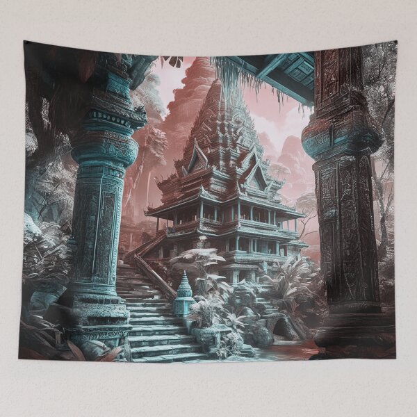 Item preview, Lost Temple in the Jungle designed and sold by AlexSuiArt.