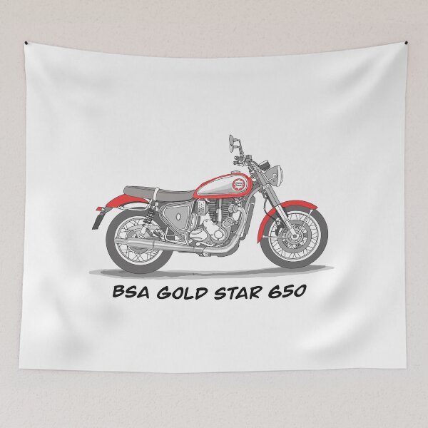 Item preview, Sketching Vintage Motorcycle BSA Gold Star 650 designed and sold by GaalArt.