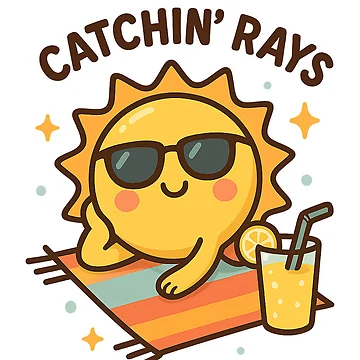 Artwork thumbnail, Summer - Catching Rays Sun by MeroroGraphics