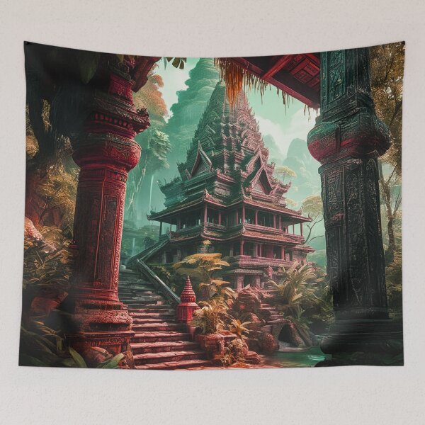 Item preview, Lost Temple in the Jungle designed and sold by AlexSuiArt.