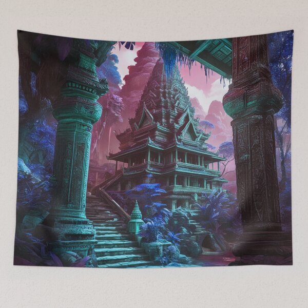 Item preview, Lost Temple in the Jungle designed and sold by AlexSuiArt.