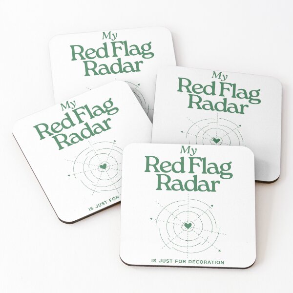 Item preview, Red Flag Radar – Funny Dating Meme for Delulu Era & Situationship Survivors designed and sold by Honominu.
