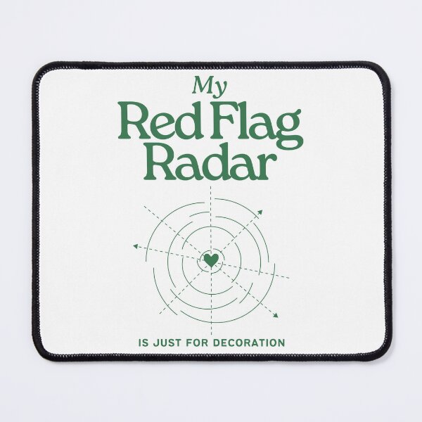 Item preview, Red Flag Radar – Funny Dating Meme for Delulu Era & Situationship Survivors designed and sold by Honominu.