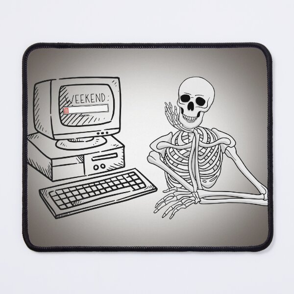 Item preview, Weekend Loading Skeleton - Tech Guru designed and sold by E20STUDIO.