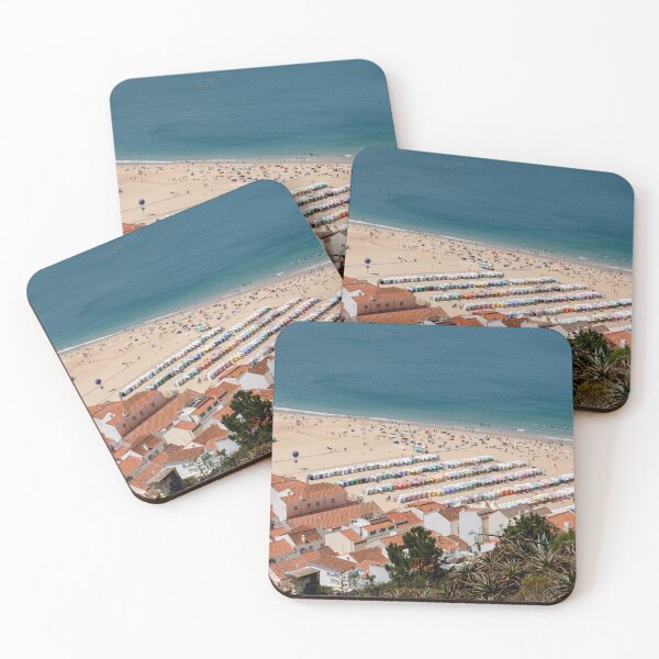 Item preview,  City And South Beach Of Nazaré Portugal designed and sold by PsychoAlien.com.