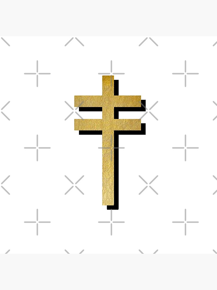 Frightened Rabbit Inspired Design - Frightened Rabbit Cross - Cross (WHITE BACKGROUND VERSION) by baileywillhite