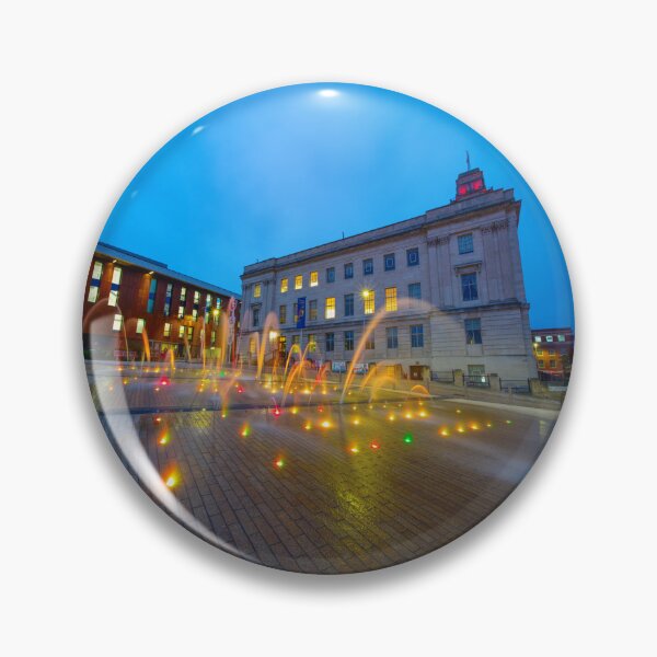 Item preview, Barnsley Town Hall Blue Hour designed and sold by Alisonchambers2.