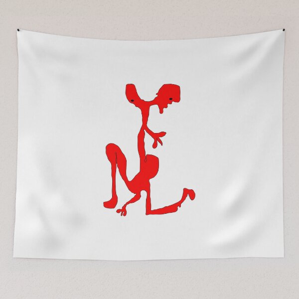 Item preview, Red Elong Man, Abstract Man, Figurative, Psychology designed and sold by AASparksDesigns.