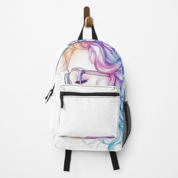 Item preview, Colorful Hair Woman Side Portrait Art designed and sold by rachada99.