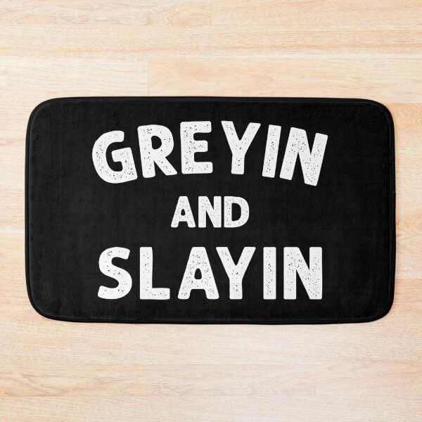 Item preview, Greyin And Slayin - Funny Workout Quote designed and sold by xhearalisa.